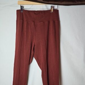 Eileen Fisher Rust Brown Leggings Petite Medium
